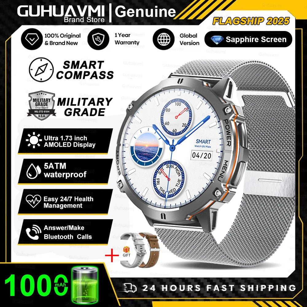 T-Rex 3 Military Grade 1000mAh Battery Smart Watch 10ATM Waterproof