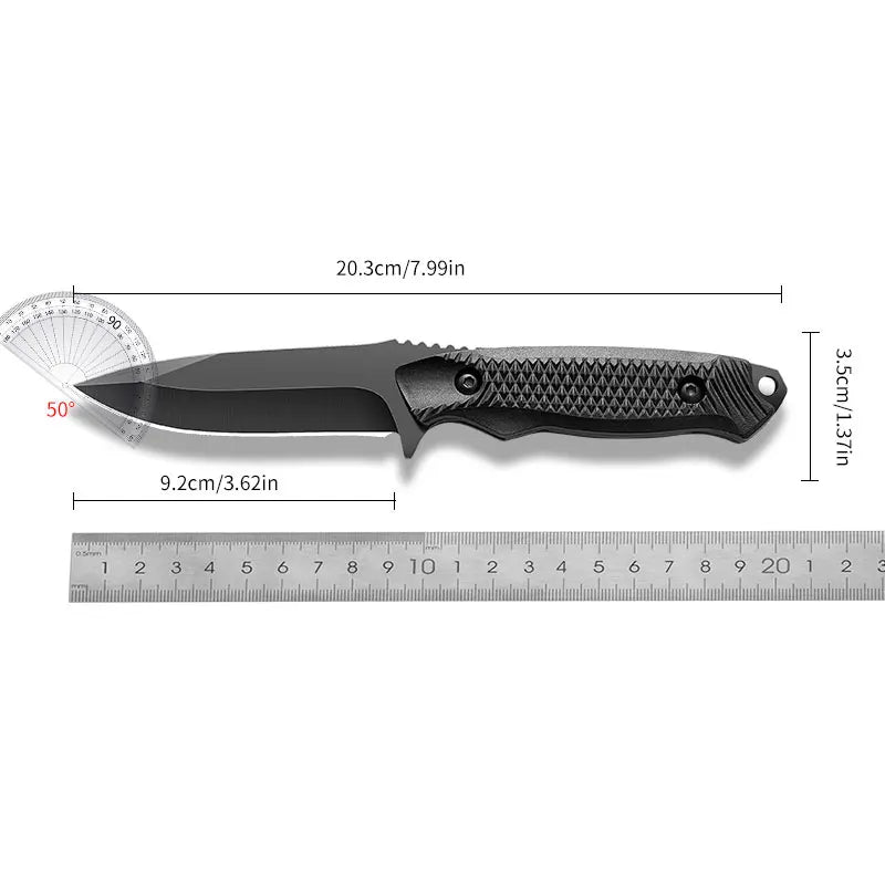 1pc stainless steel sheath pocket knife, high hardness knife,