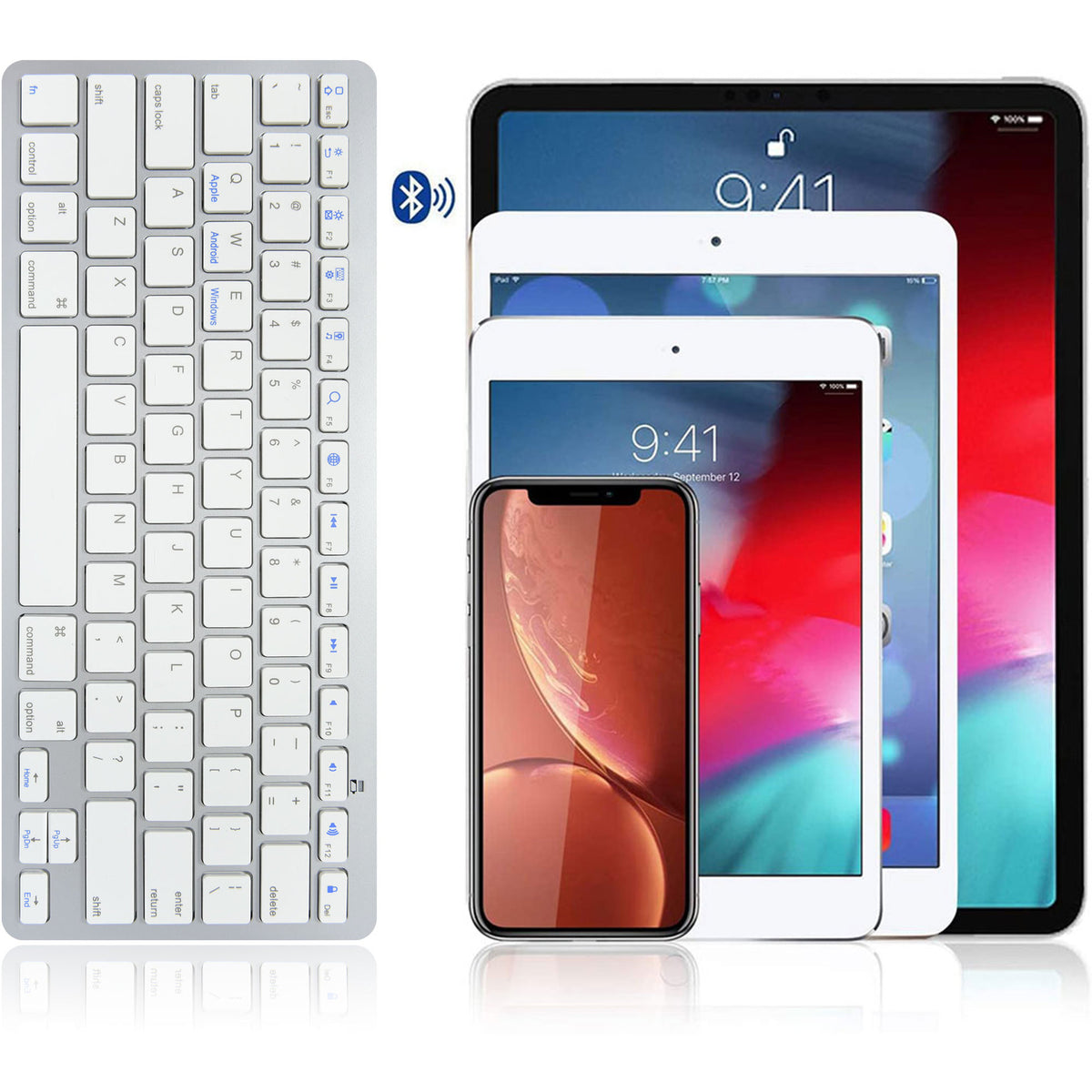 hot ultra-thin mini Bluetooth keyboard for mobile phone
