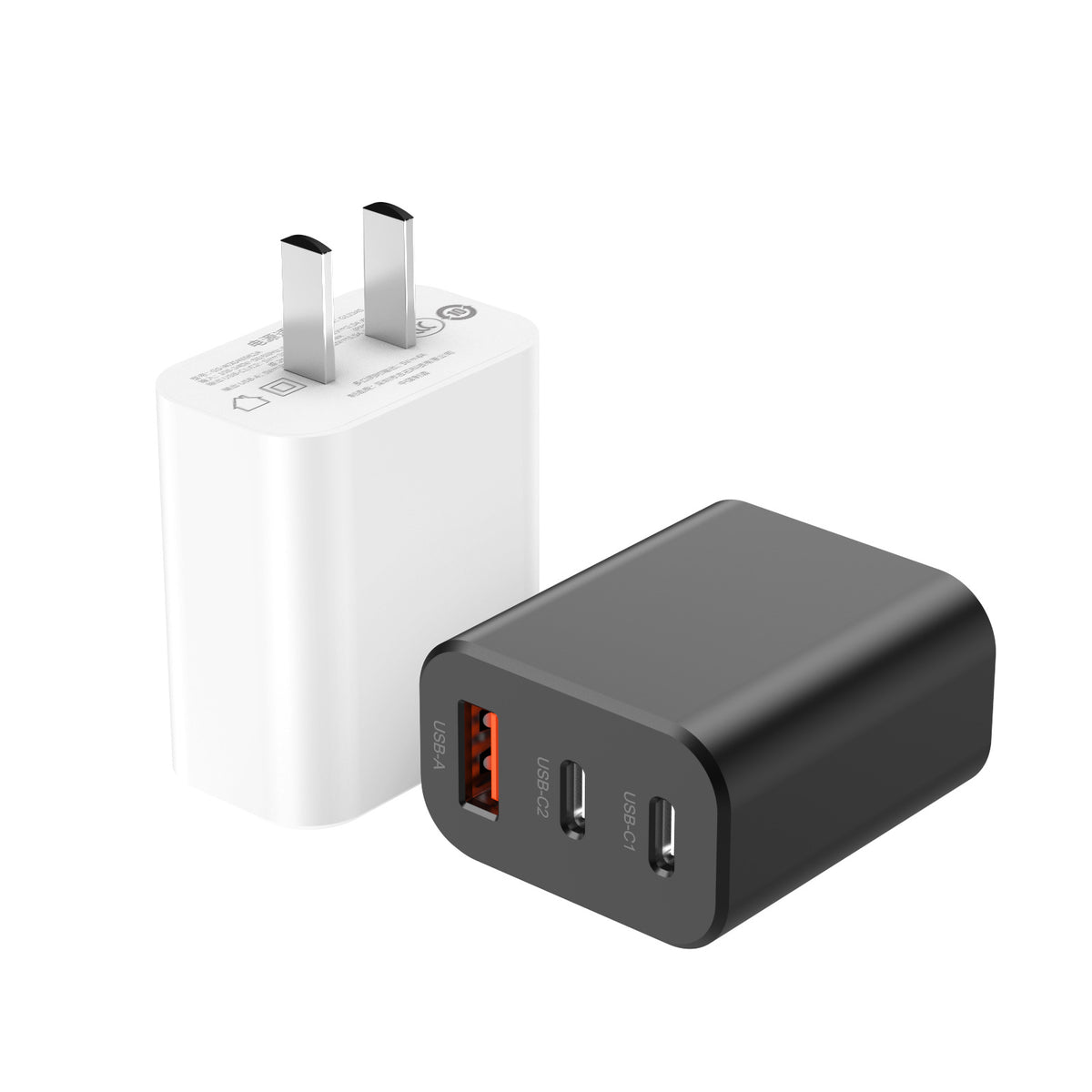 PD30W fast charging head 2C1A gallium nitride charging plug QC3.0