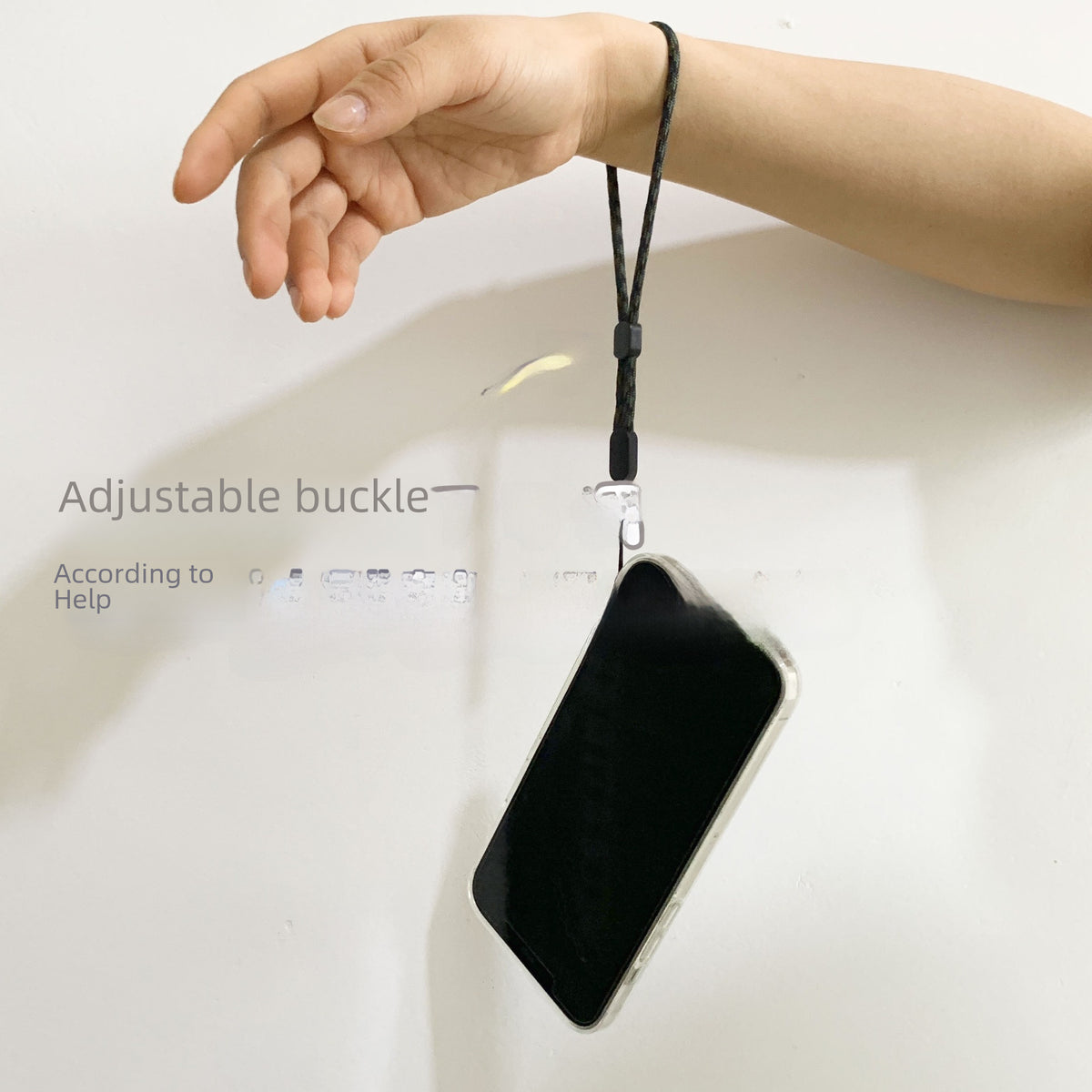 Factory wholesale adjustable mobile phone wrist lanyard multi-color