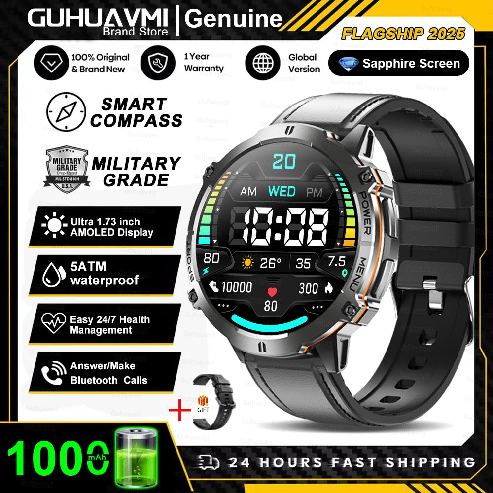 T-Rex 3 Military Grade 1000mAh Battery Smart Watch 10ATM Waterproof
