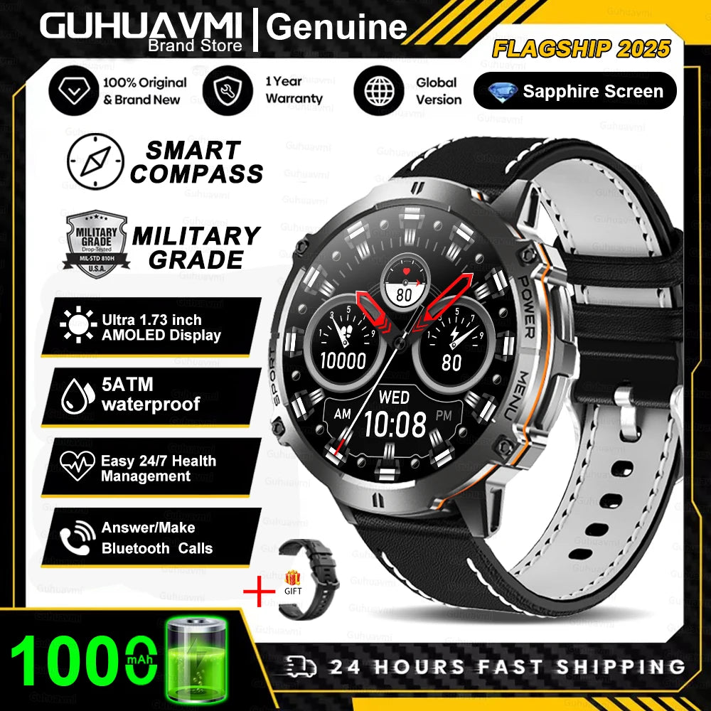 T-Rex 3 Military Grade 1000mAh Battery Smart Watch 10ATM Waterproof