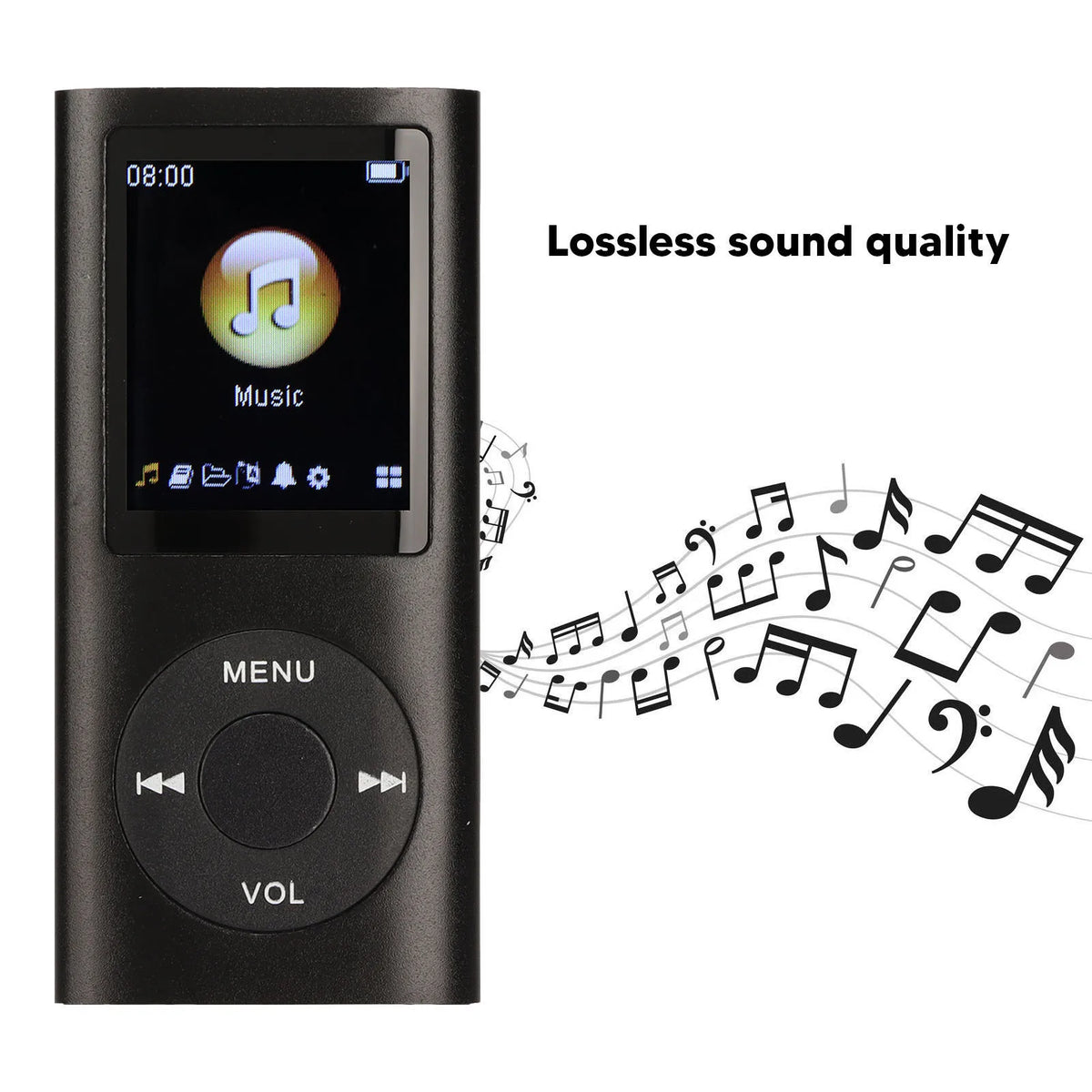 Aluminum Alloy MP3 Player Stylish Multifunctional Lossless Sound Slim