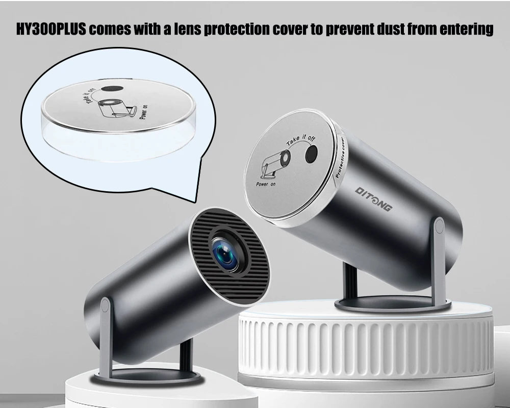 DITONG HY300 Plus Projector Android 4K 1280*720P Video Cinema Outdoor