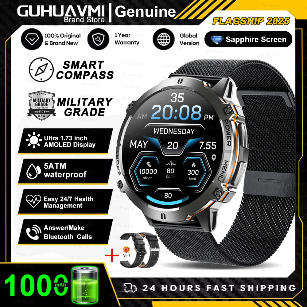 T-Rex 3 Military Grade 1000mAh Battery Smart Watch 10ATM Waterproof