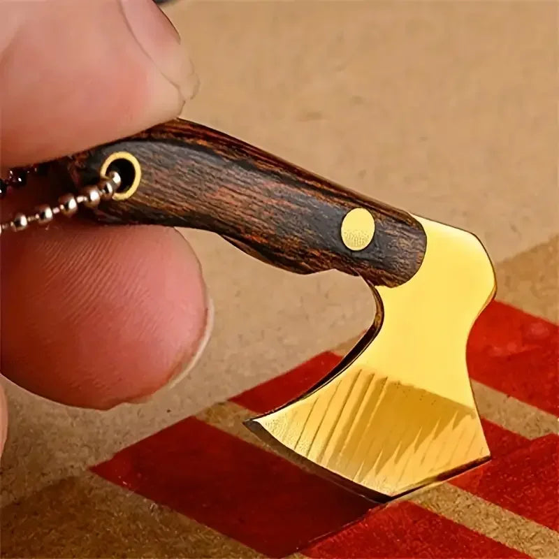 Mini Stainless Steel Key Chain Axe – 4 Styles