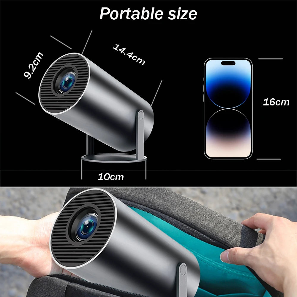 DITONG HY300 Plus Projector Android 4K 1280*720P Video Cinema Outdoor