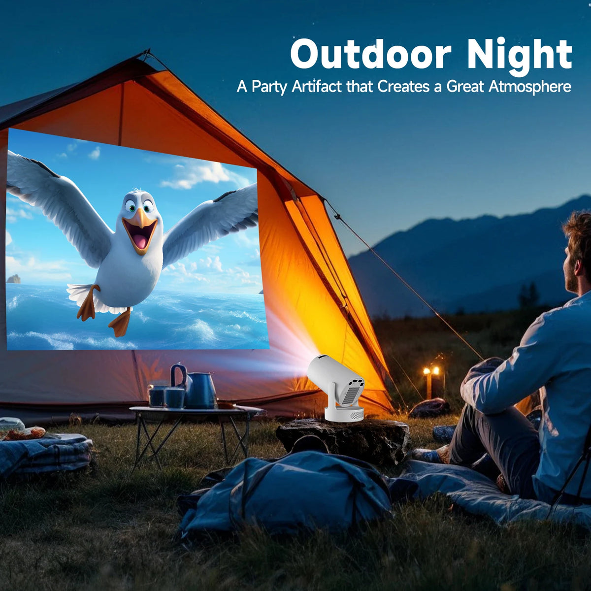 Magcubic HY300 Pro+ Android 11 Projector 8000 Lumens 4K 720P Portable
