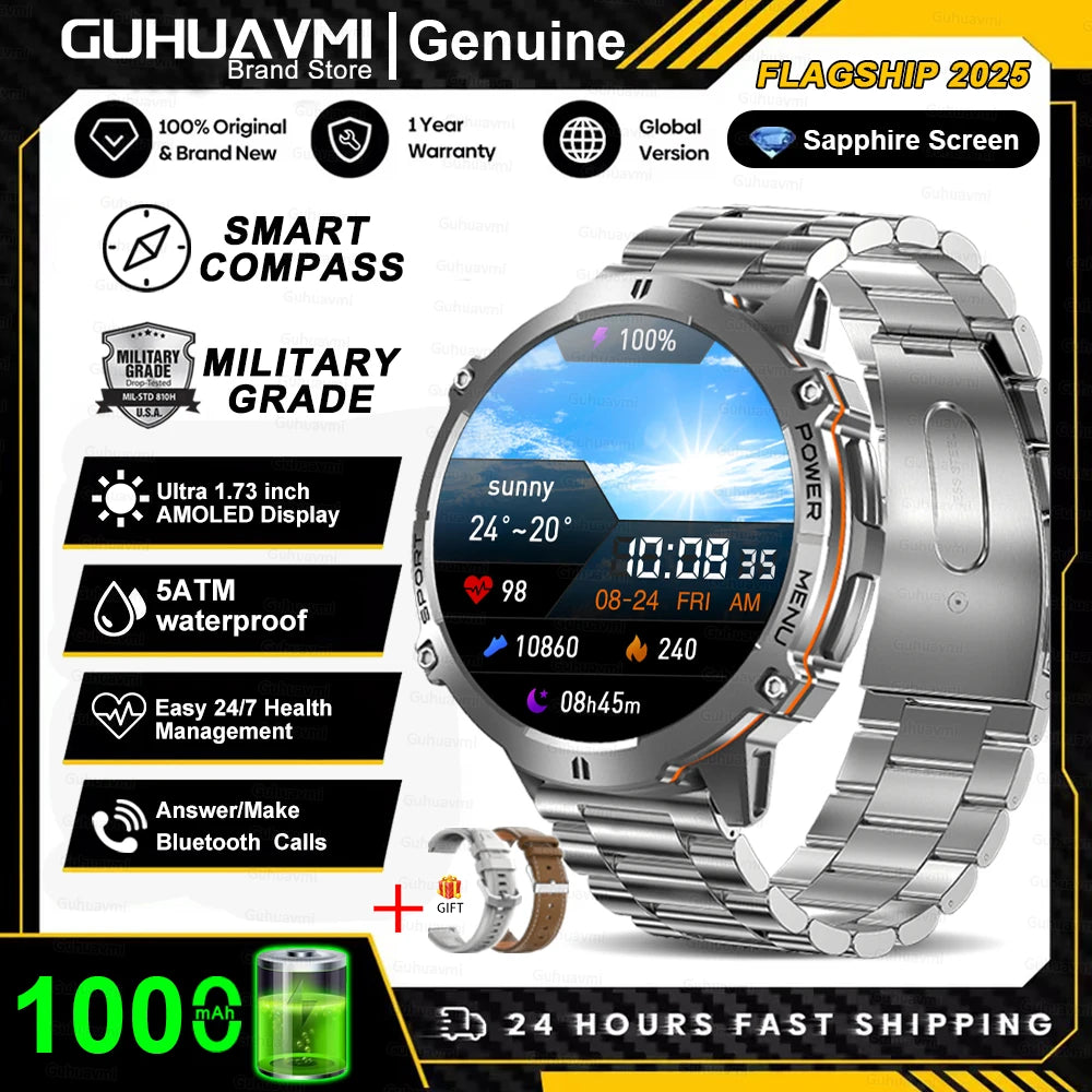 T-Rex 3 Military Grade 1000mAh Battery Smart Watch 10ATM Waterproof