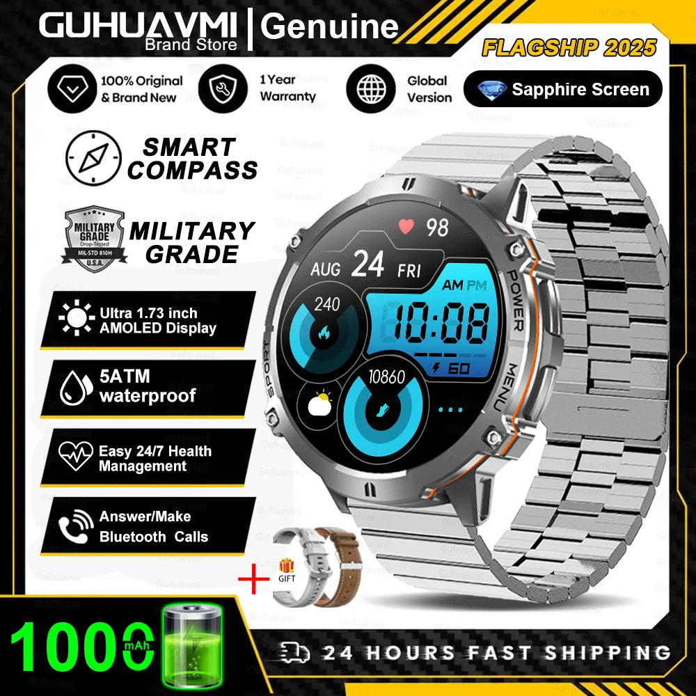 T-Rex 3 Military Grade 1000mAh Battery Smart Watch 10ATM Waterproof