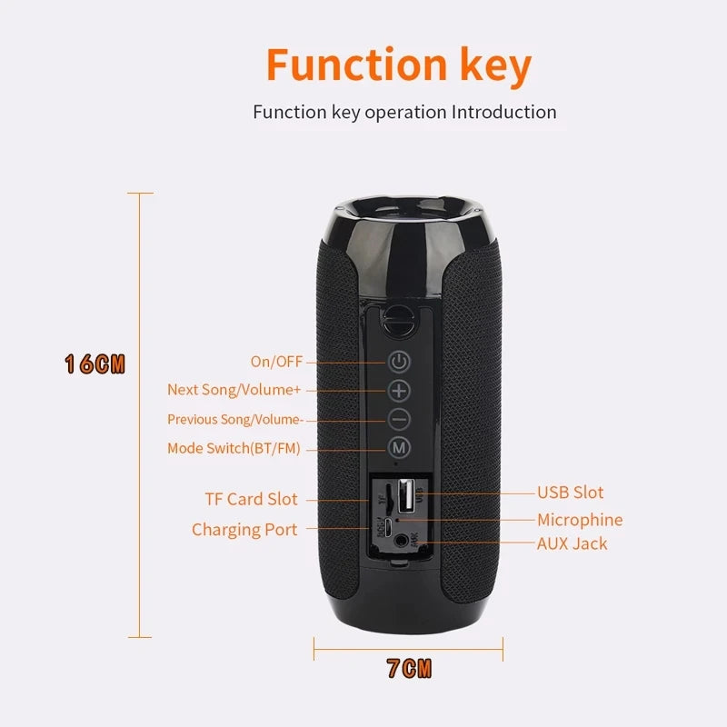 Wireless Portable Bluetooth Speaker – Multiple Colors & Styles