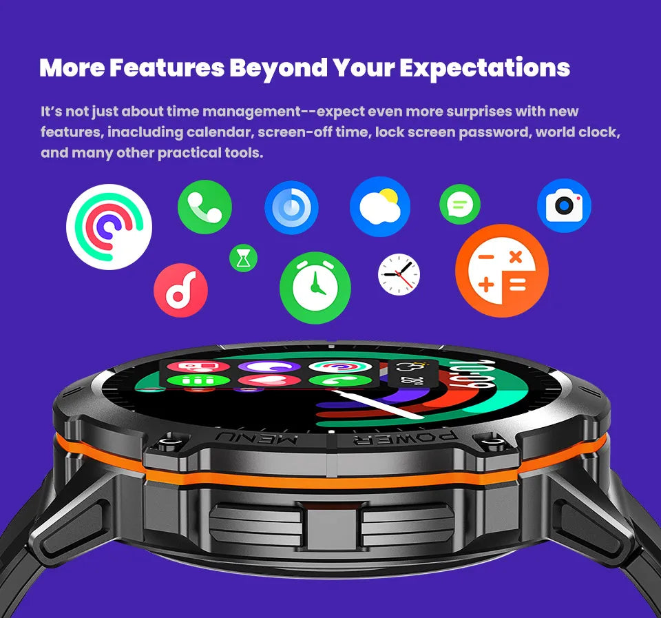 T-Rex 3 Military Grade 1000mAh Battery Smart Watch 10ATM Waterproof
