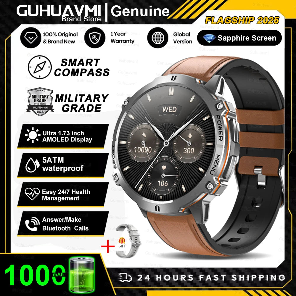T-Rex 3 Military Grade 1000mAh Battery Smart Watch 10ATM Waterproof