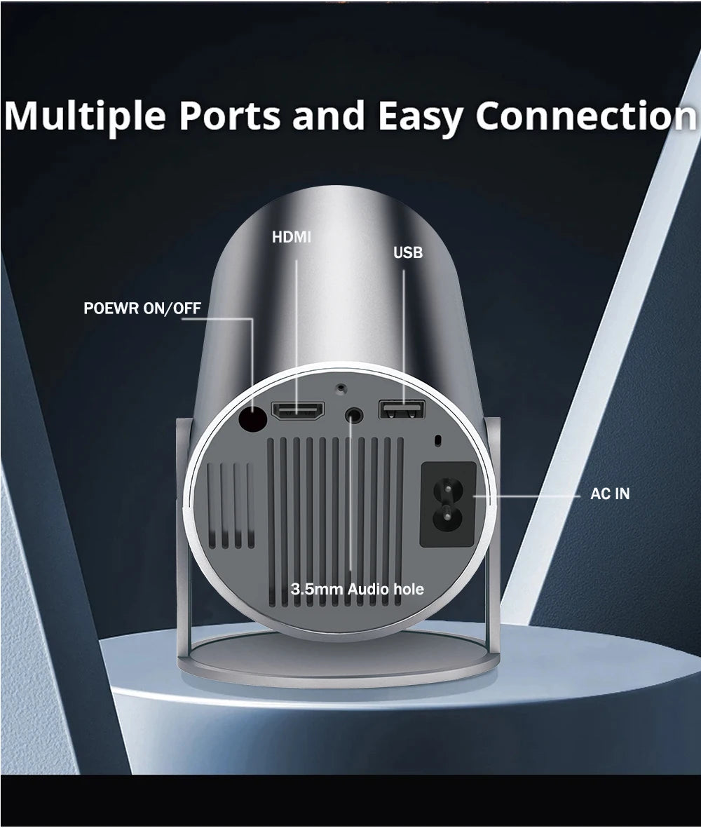 DITONG HY300 Plus Projector Android 4K 1280*720P Video Cinema Outdoor