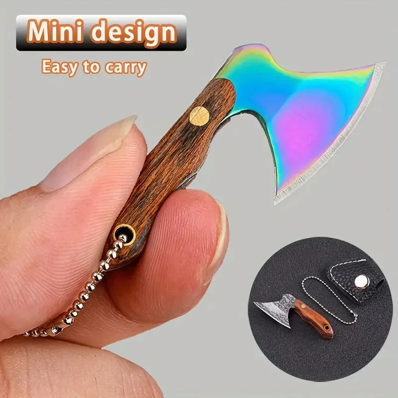 Mini Stainless Steel Key Chain Axe – 4 Styles