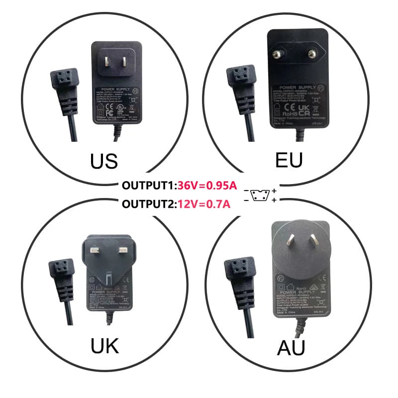 DITONG HY300pro+ projector 1.2/3m Original extended power adapter DC