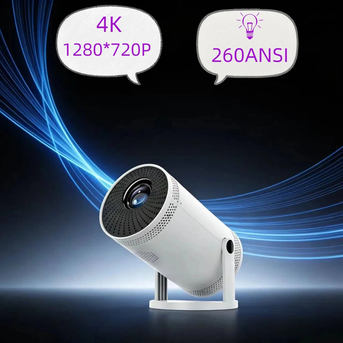 Hy300 Pro And FY300 new Projector 4K Wifi 1080P 1280*720P HD Home