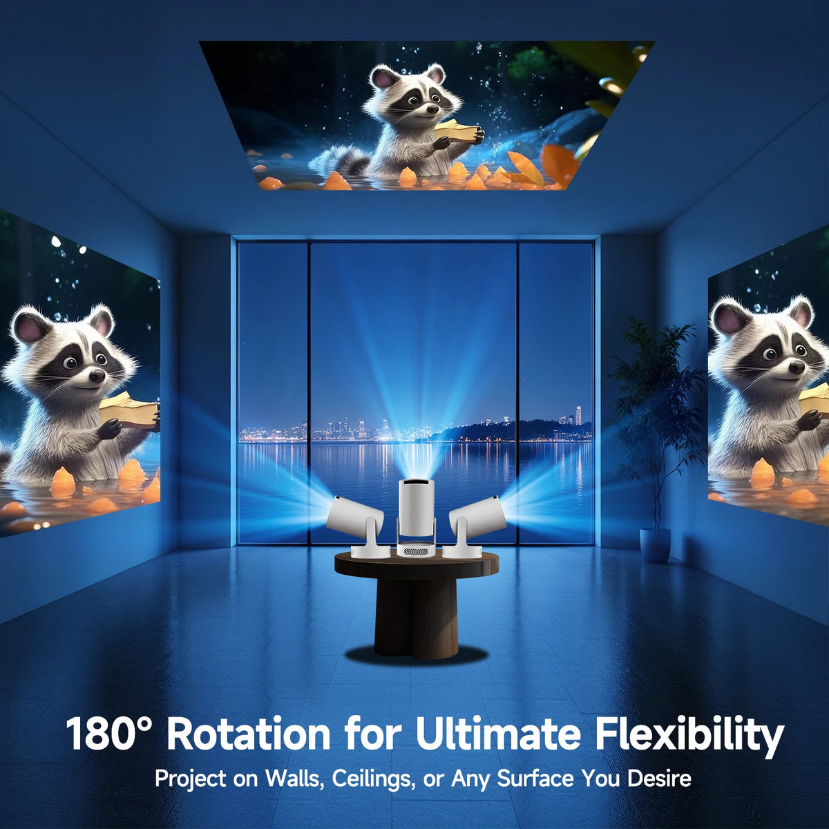 Magcubic HY300 Pro+ Android 11 Projector 8000 Lumens 4K 720P Portable