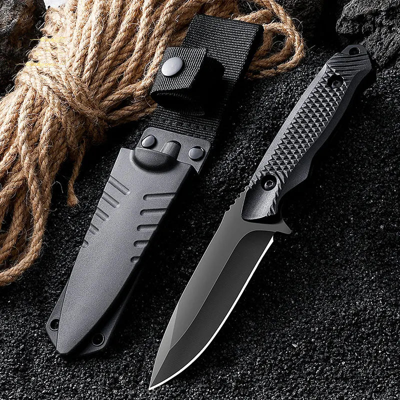 1pc stainless steel sheath pocket knife, high hardness knife,