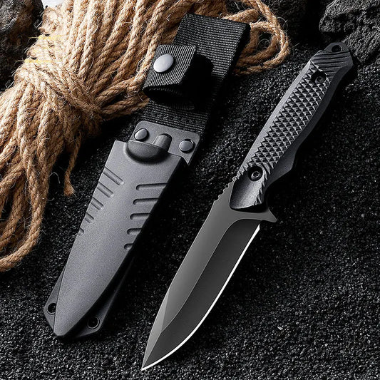 1pc stainless steel sheath pocket knife, high hardness knife,