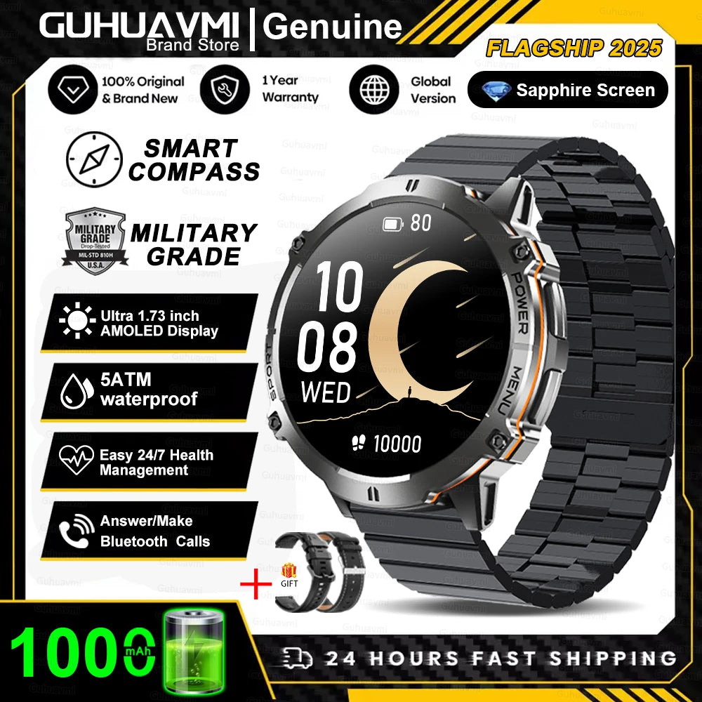 T-Rex 3 Military Grade 1000mAh Battery Smart Watch 10ATM Waterproof