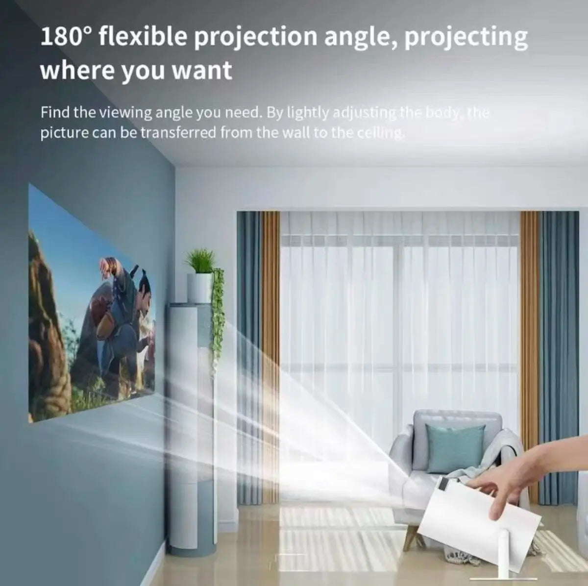 Hy300 Pro And FY300 new Projector 4K Wifi 1080P 1280*720P HD Home