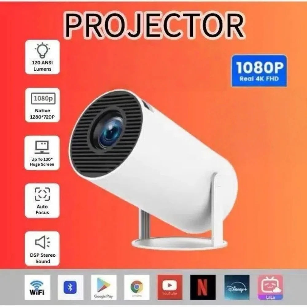 Hy300 Pro And FY300 new Projector 4K Wifi 1080P 1280*720P HD Home
