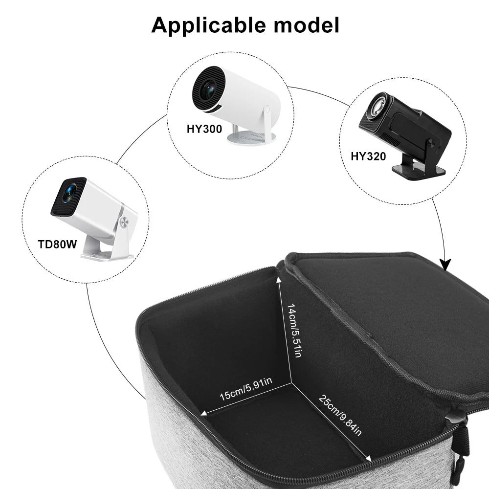 ThundeaL Projector Carrying Bag HY300 Pro HY300W HY320 Mini HY320W