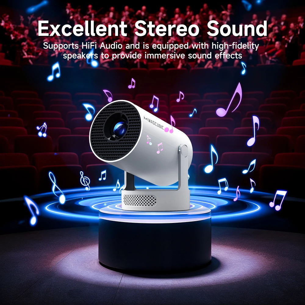 Magcubic HY300 Pro+ Android 11 Projector 8000 Lumens 4K 720P Portable